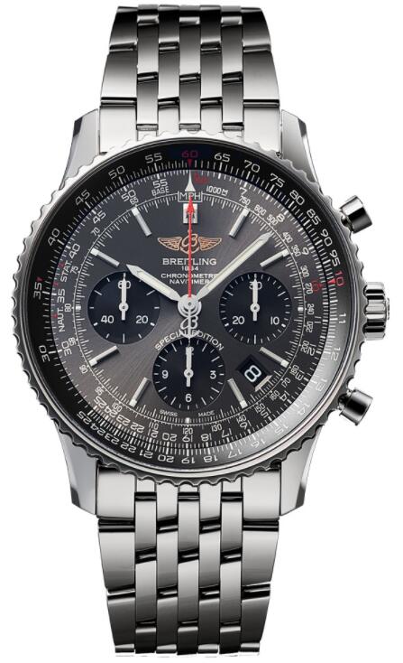 Replica Breitling Navitimer 1 B01 Chronograph 43 Steel Grey Japan Special Edition AB0121A21B1A1 Men Watch